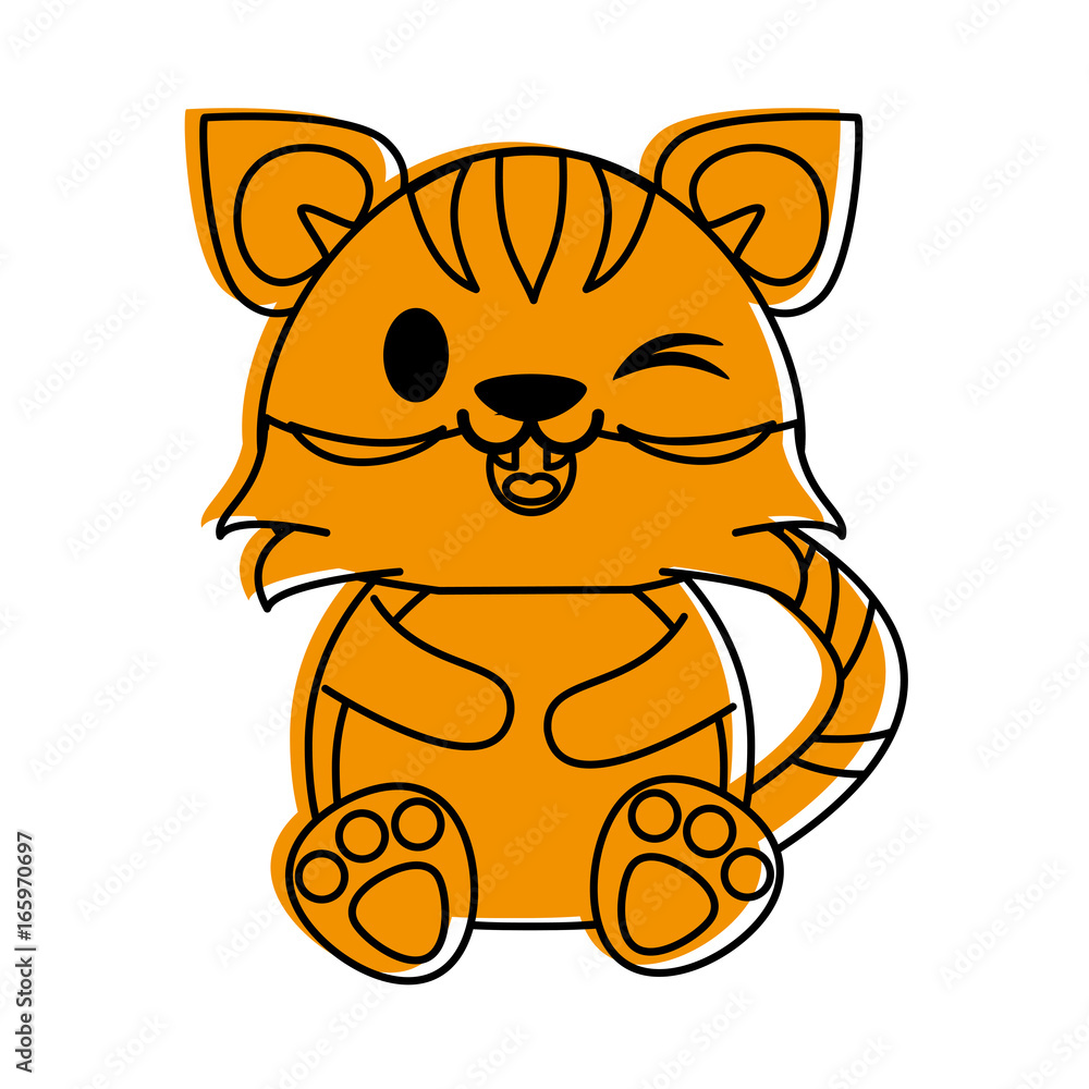 tiger cute animal cartoon icon image tiger cute animal cartoon icon image