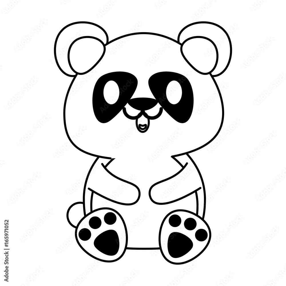 panda bear cute animal cartoon icon image panda bear cute animal cartoon icon image