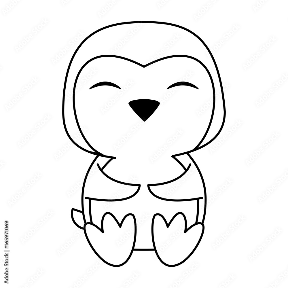 Obraz premium penguin cute animal cartoon icon image