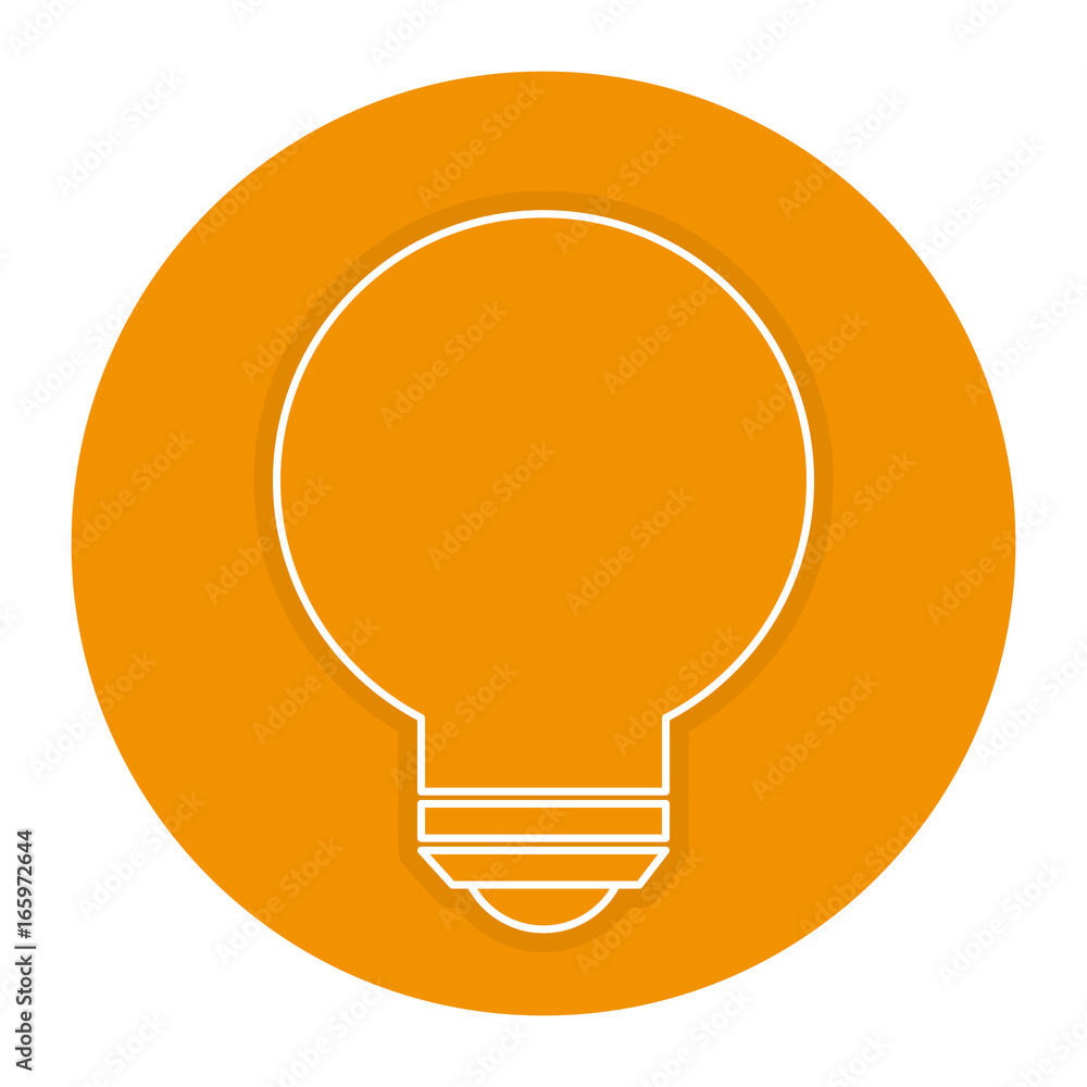 bulb light isolated icon