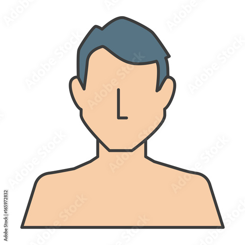 young man shirtless avatar character