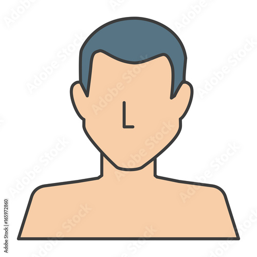 young man shirtless avatar character