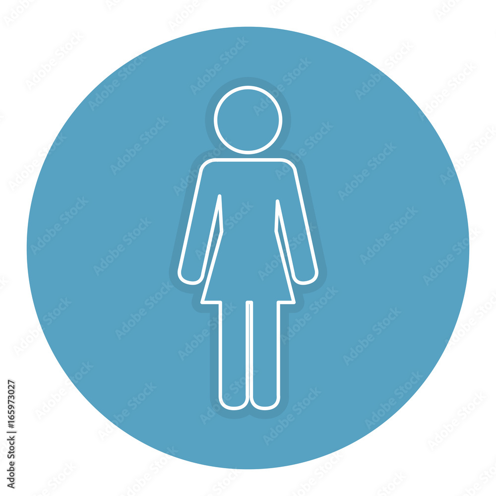 woman silhouette isolated icon woman silhouette isolated icon