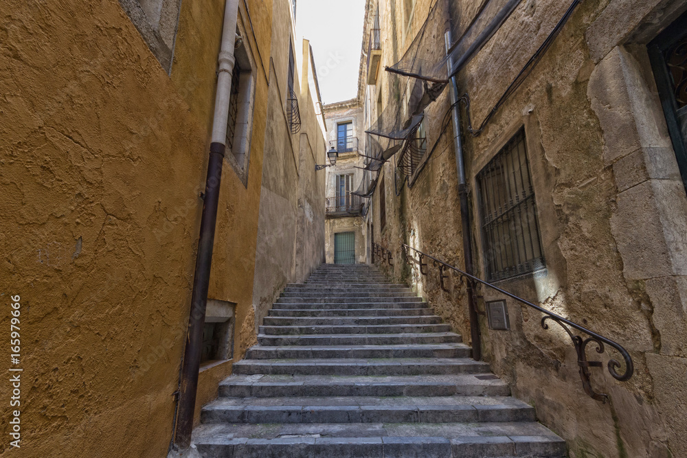 Stairs in Girona Stairs in Girona