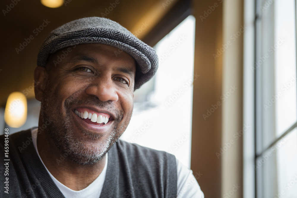Portrait of a mature African American man. Portrait of a mature African American man.