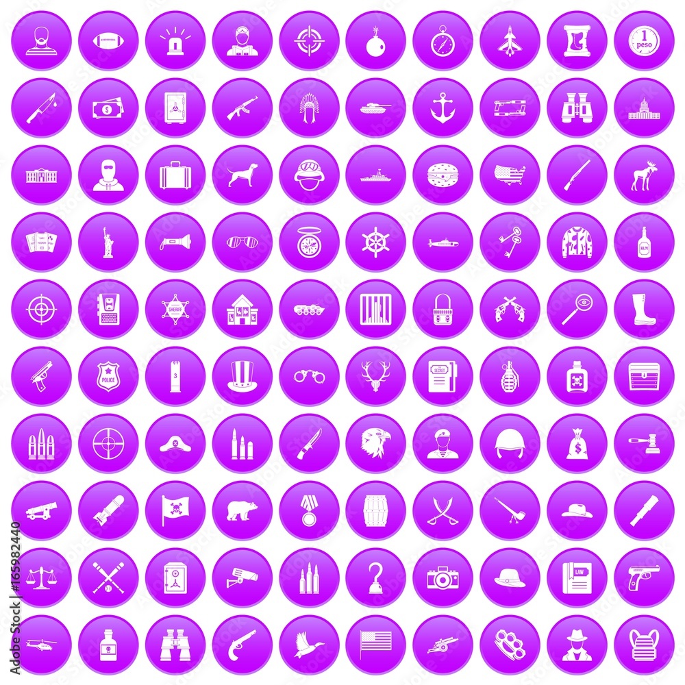 100 bullet icons set purple 100 bullet icons set purple