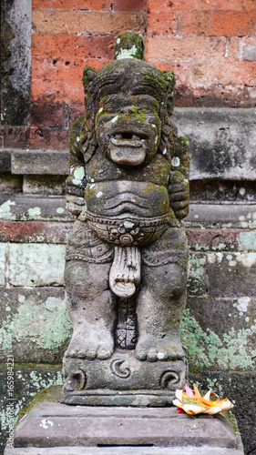 Decoraions at Hindu temple in Bali, Indonesia photo