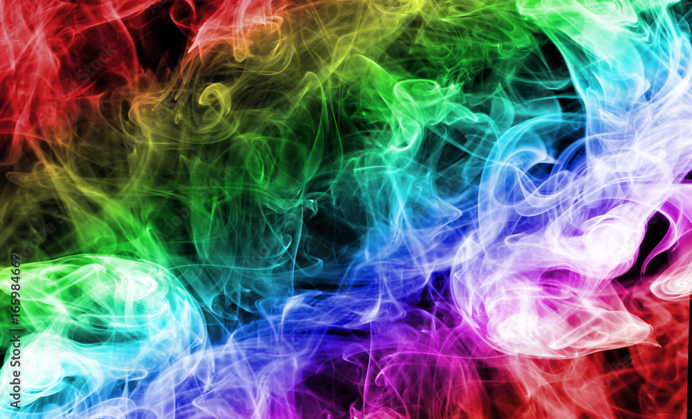 Abstract rainbow smoke background Abstract rainbow smoke background