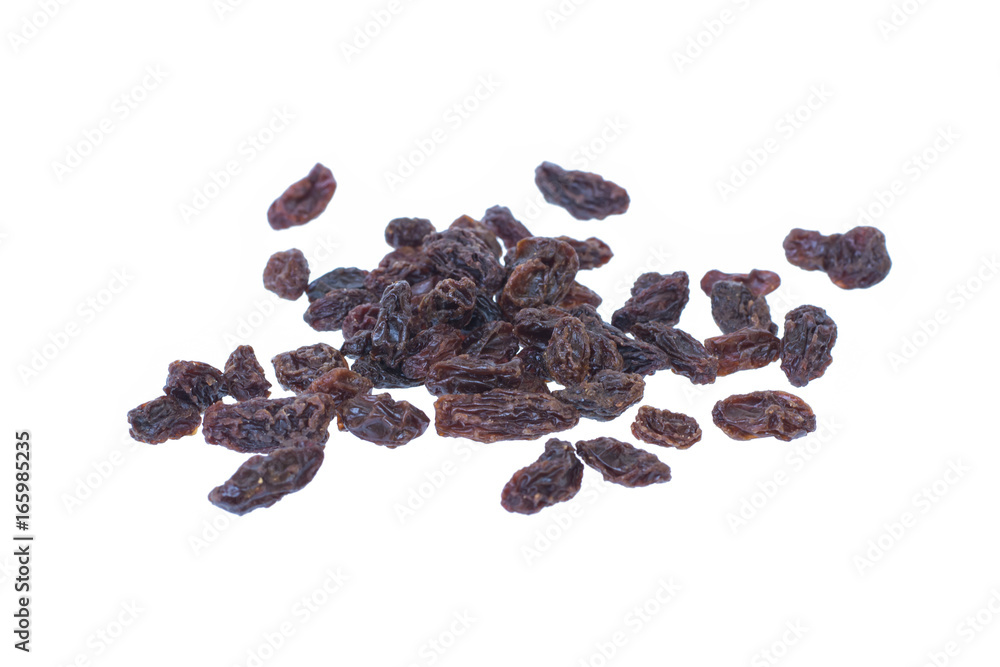Obraz premium Raisins (Sultanas) isolated on white