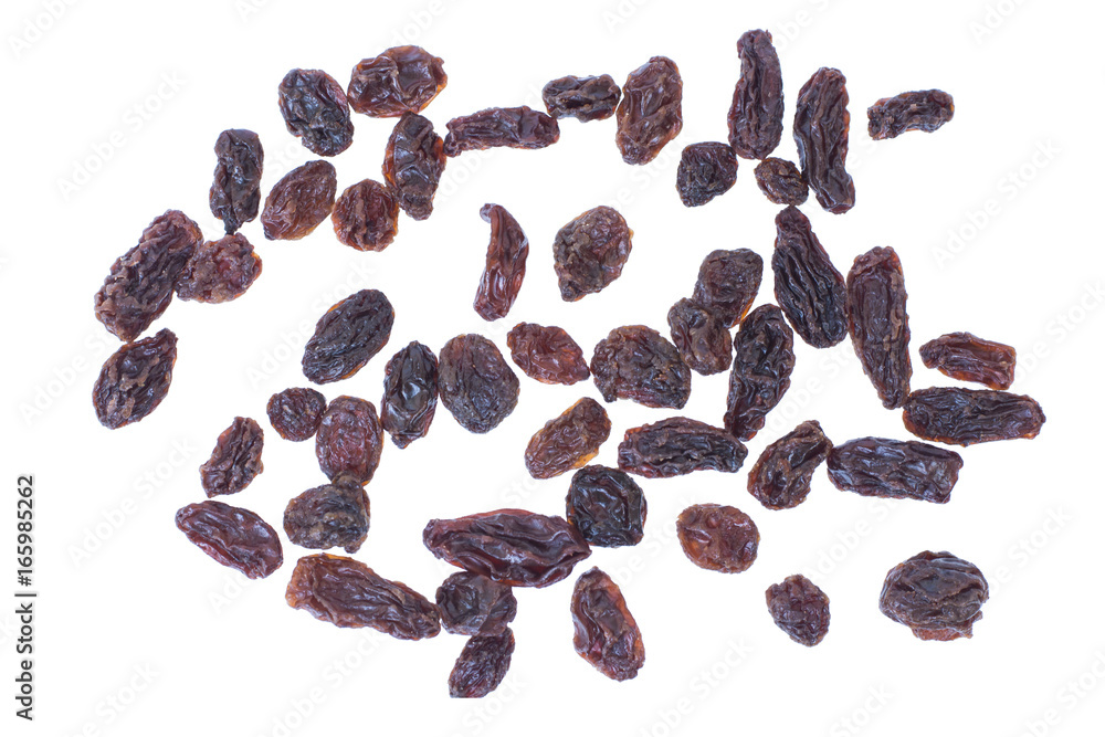 Fototapeta premium Raisins (Sultanas) isolated on white
