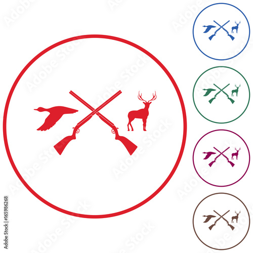 Hunting club logo icon