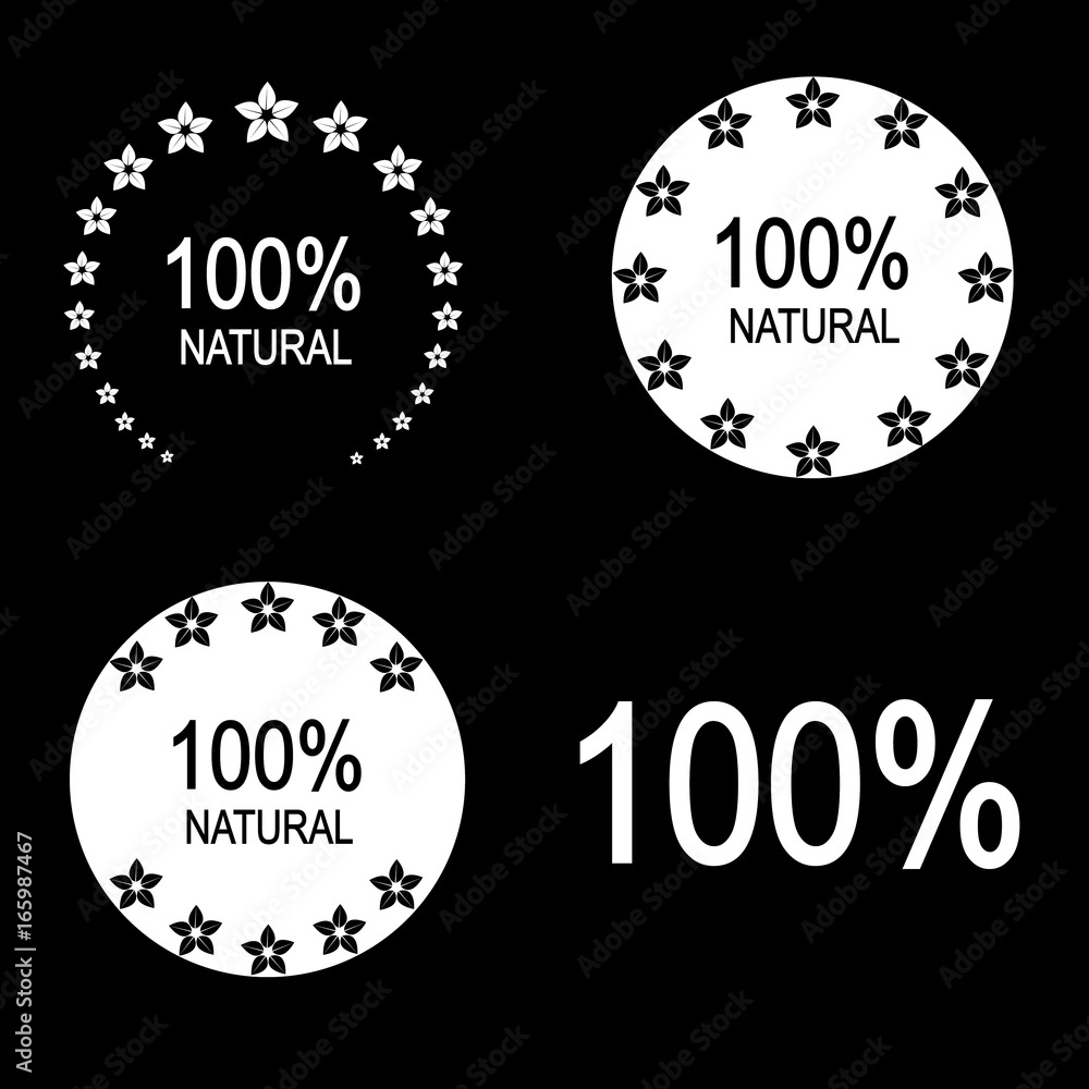 Fototapeta premium Signs of natural products