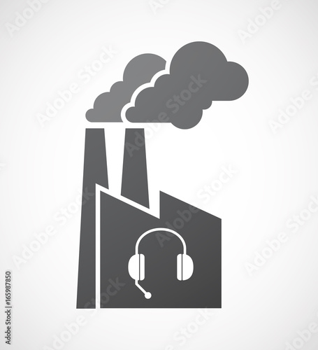 Isolated factory with  a hands free phone device