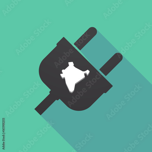 Long shadow plug with  a map of India
