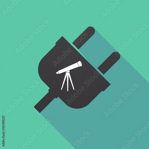 Long shadow plug with a telescope