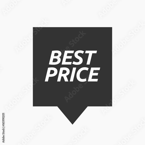 Isolated tooltip with    the text BEST PRICE