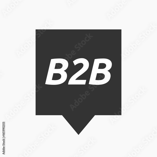 Isolated tooltip with    the text B2B