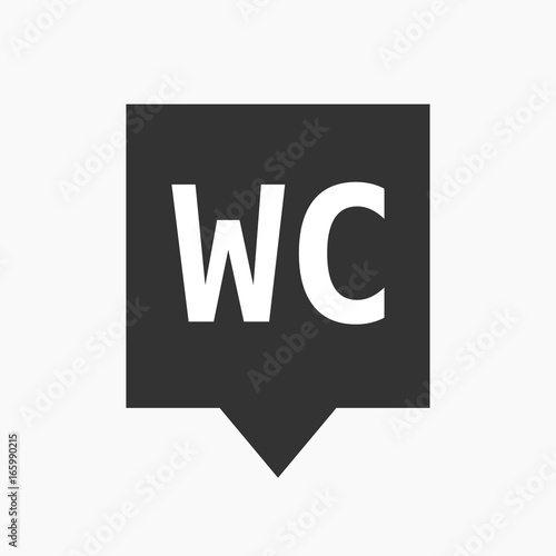 Isolated tooltip with    the text WC