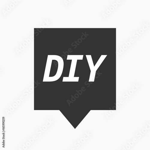 Isolated tooltip with    the text DIY
