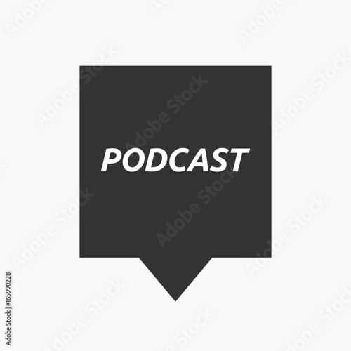 Isolated tooltip with    the text PODCAST