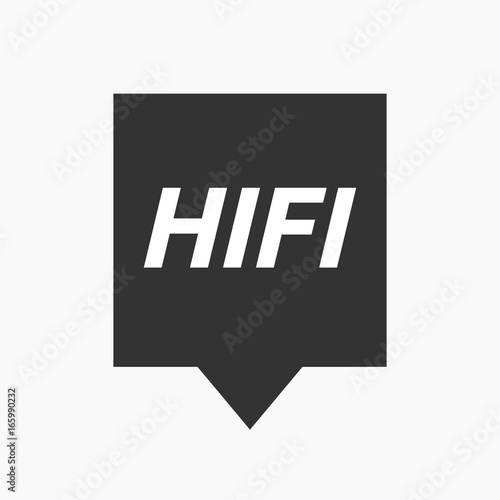 Isolated tooltip with    the text HIFI