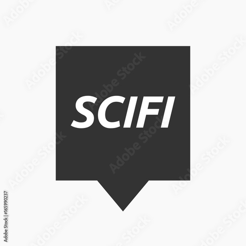 Isolated tooltip with    the text SCIFI