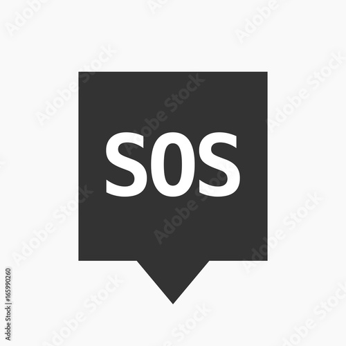 Isolated tooltip with    the text SOS