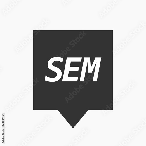 Isolated tooltip with    the text SEM