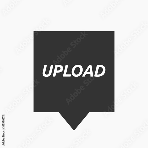 Isolated tooltip with    the text UPLOAD