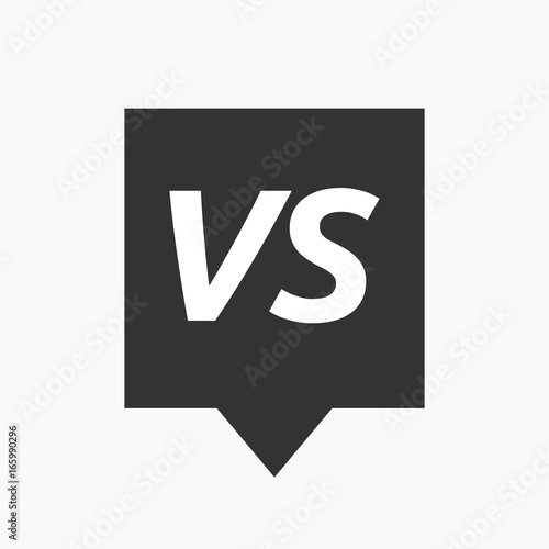 Isolated tooltip with    the text VS