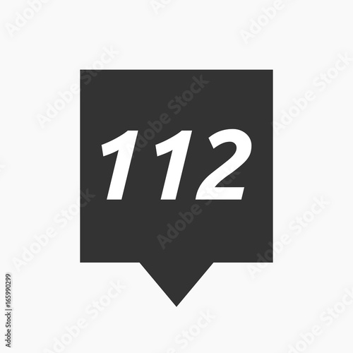 Isolated tooltip with    the text 112