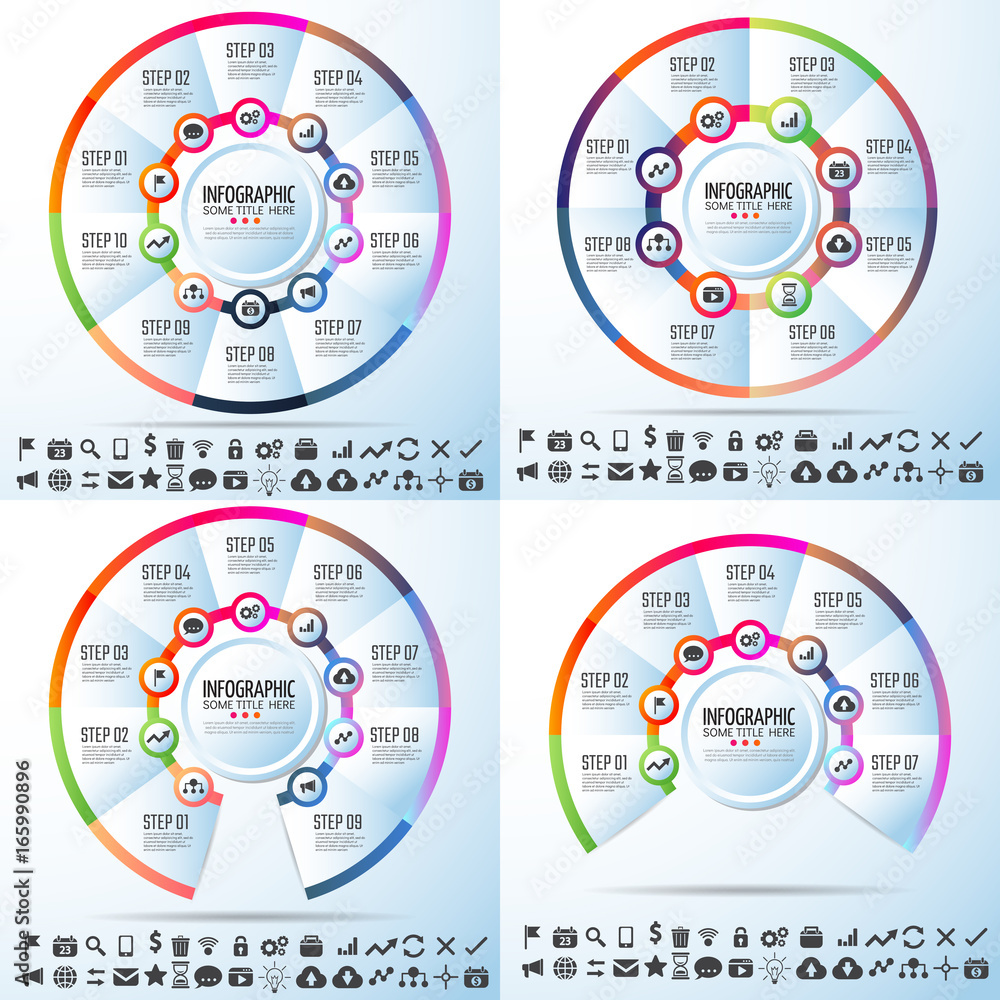 Naklejka premium Infographics Design Template