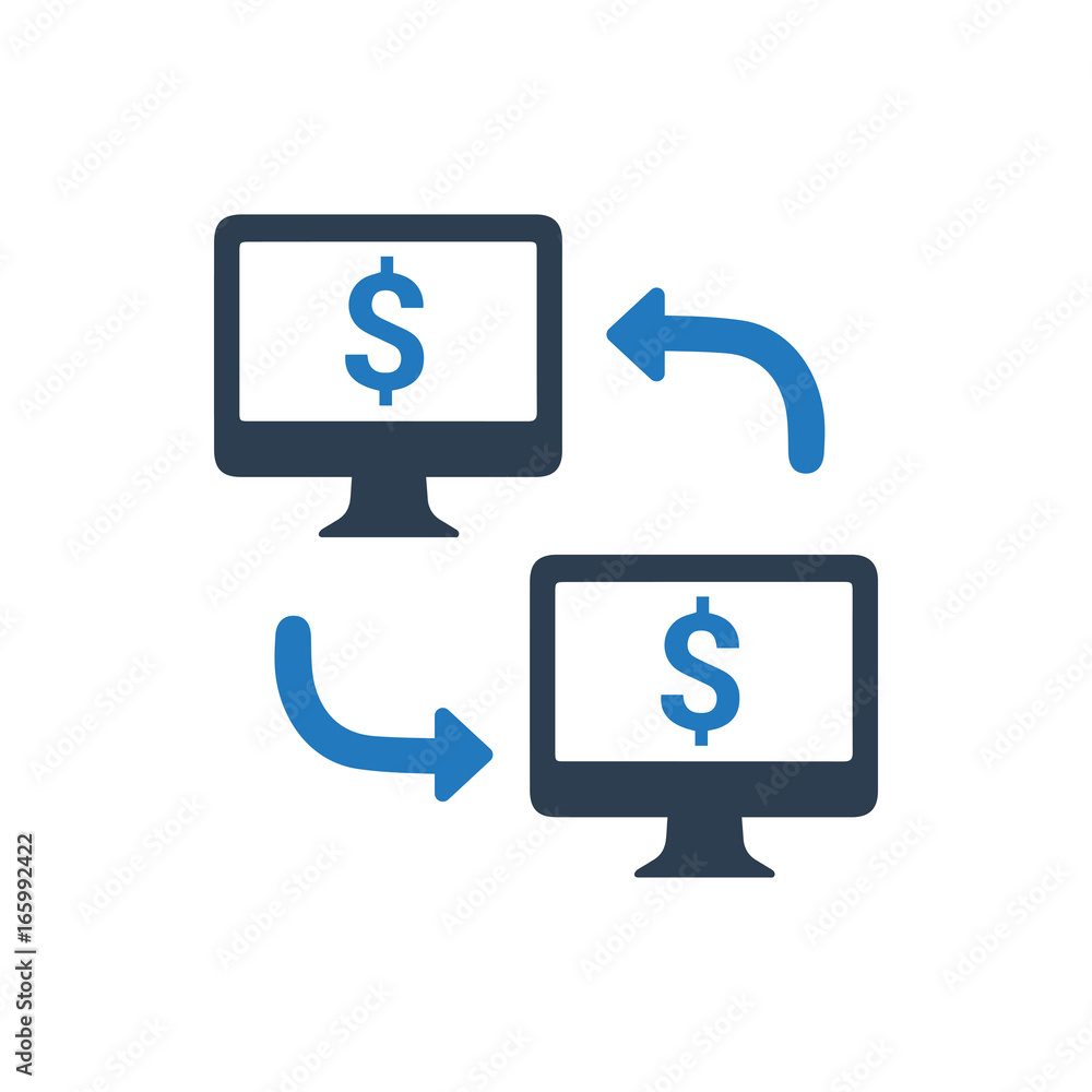 Online Transaction Icon Online Transaction Icon