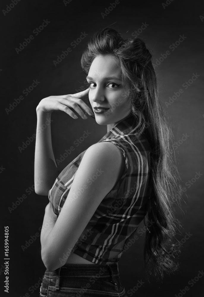 portrait of a young beautiful woman portrait of a young beautiful woman