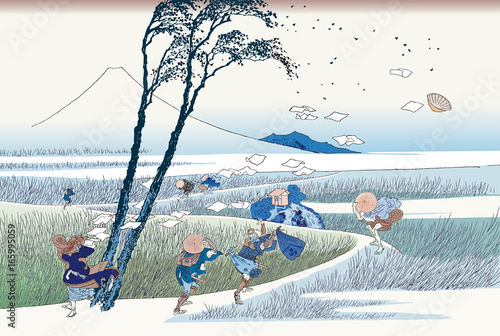 冨嶽三十六景　駿州江尻