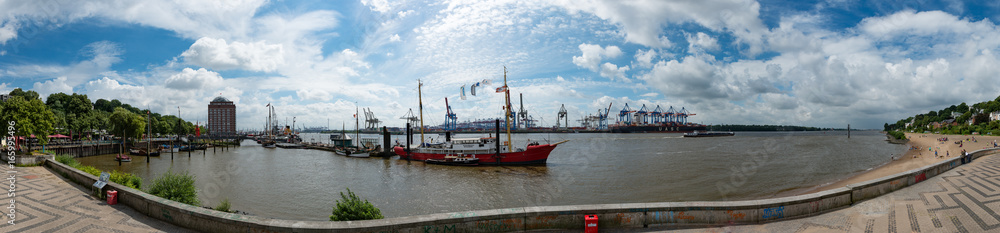 Panorama Museumshafen Oevelgönne Hamburg
