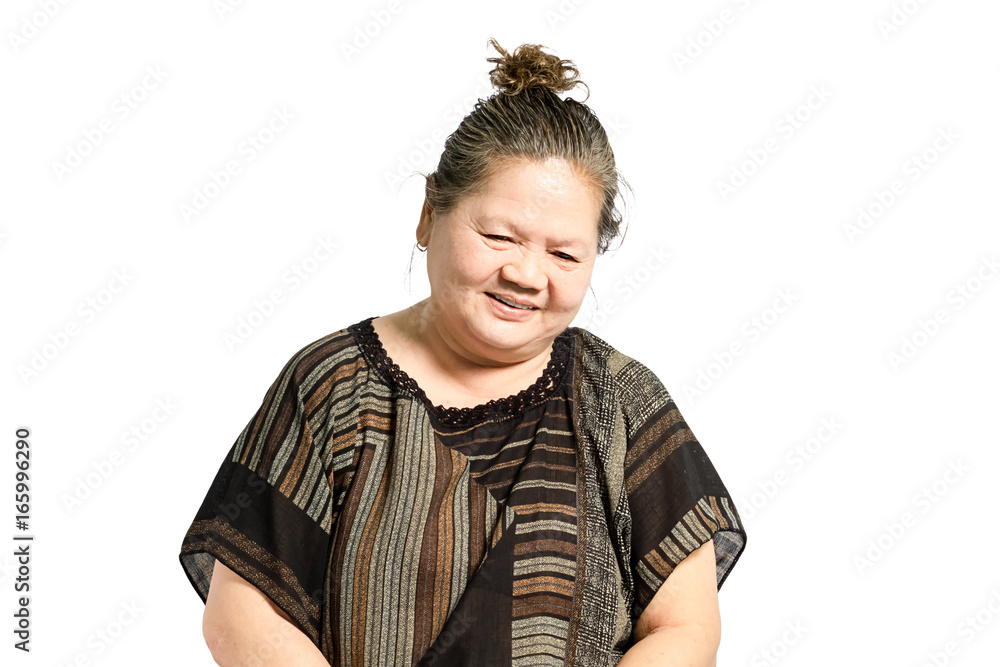 portrait of a mature woman laughing. Isolated on white background with clipping path portrait of a mature woman laughing. Isolated on white background with clipping path