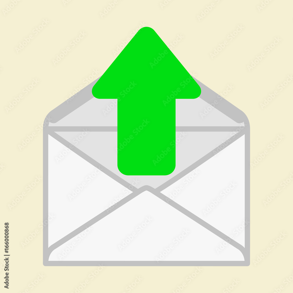 The arrow indicates the envelope. The arrow indicates the envelope.