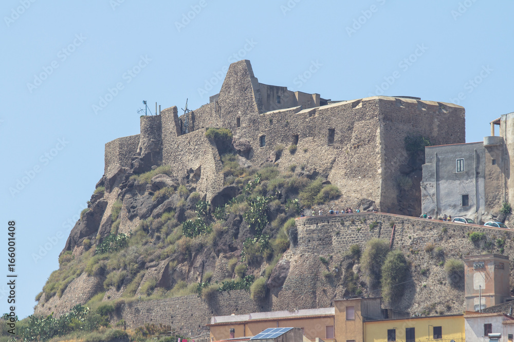 Castelsardo fortress on Sardinia island, Italy
