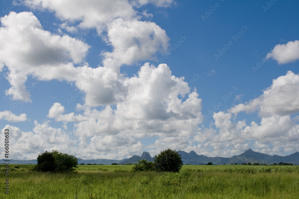 Cloudscape in Mauritius Cloudscape in Mauritius