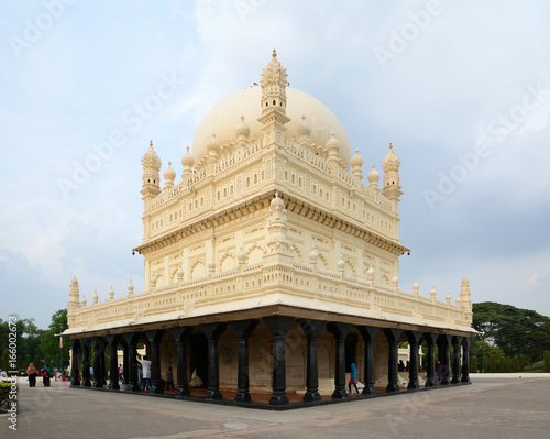 The Gumbaz at Srirangapatna is a Muslim mausoleum at the centre of a landscaped garden, holding the graves of Tippu Sultan, his father Hyder Ali and his mother Fakr-Un-Nisa. photo