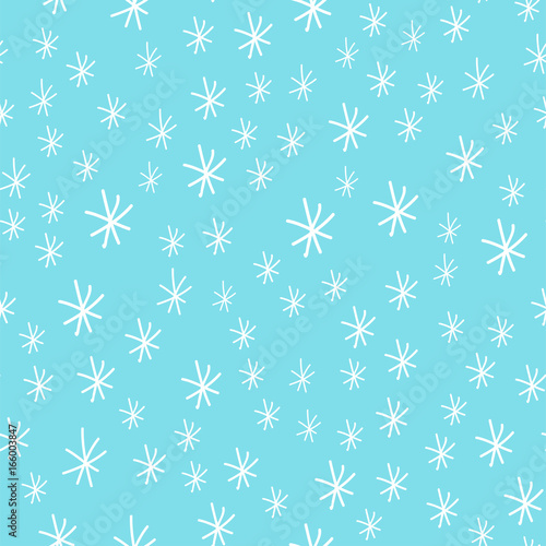 Snowflake vector seamless pattern weather traditional winter december wrappin...