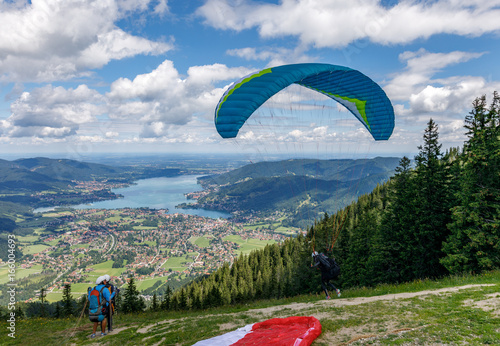 Gleitschirmfliegen am Wallberg