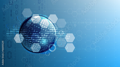 Technological global communication modern energy abstract background vector
