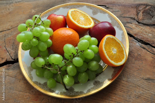  A plate of fruit