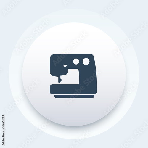 sewing machine vector icon