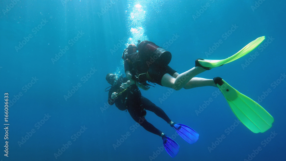 scuba diving in Mediterranean Sea