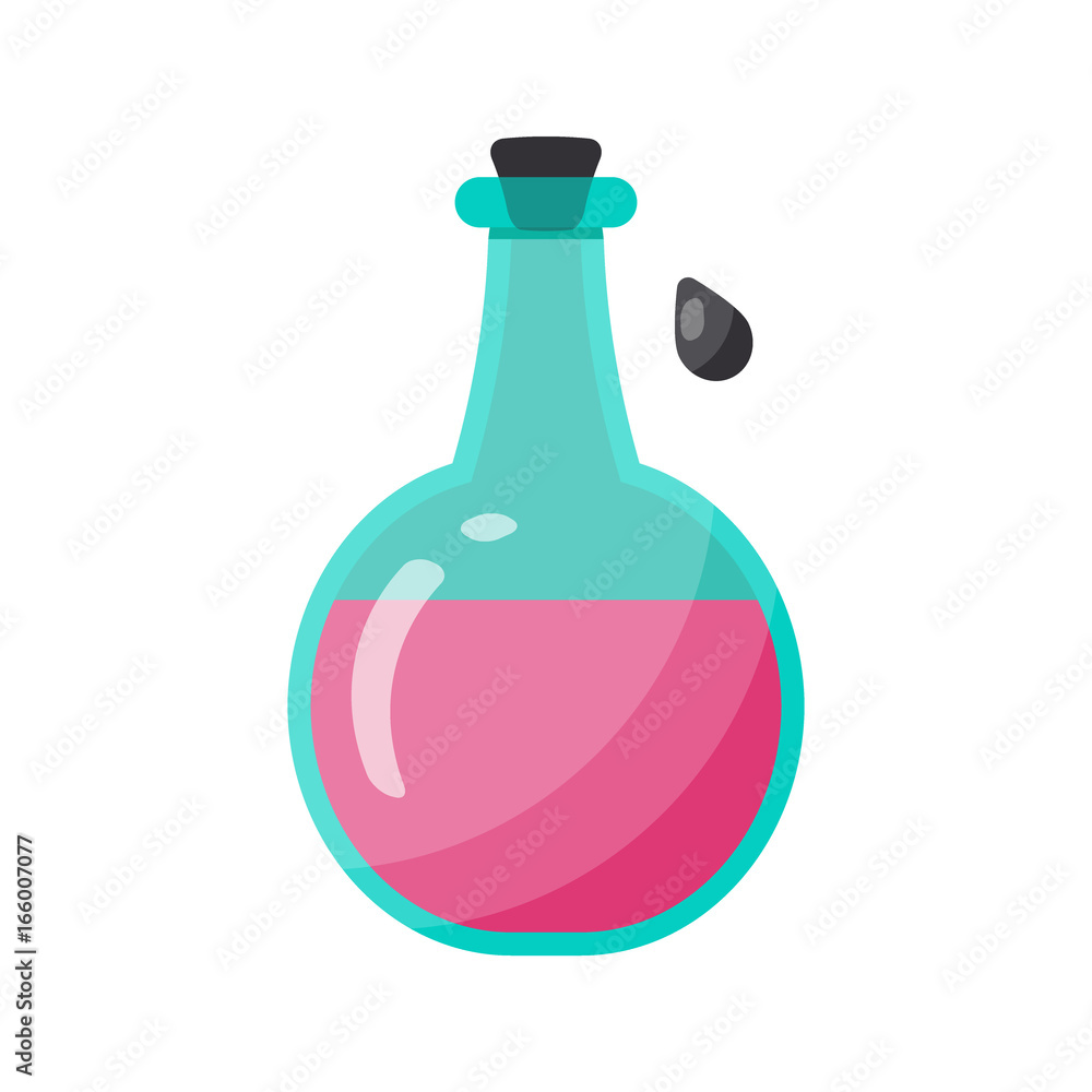 Poison bottle vector flat icon Poison bottle vector flat icon
