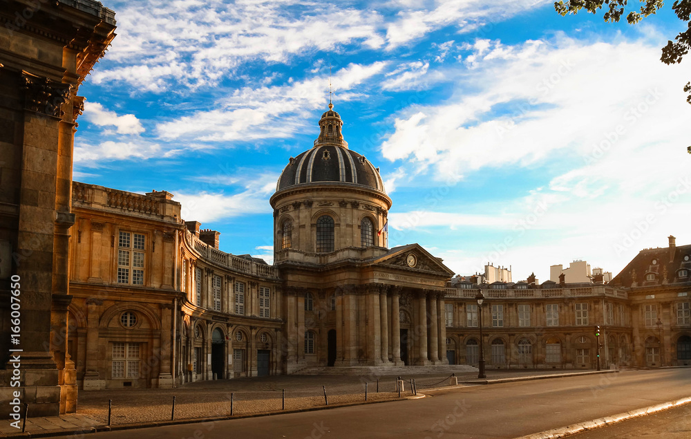 The French Academy at sunny day, Paris, France.