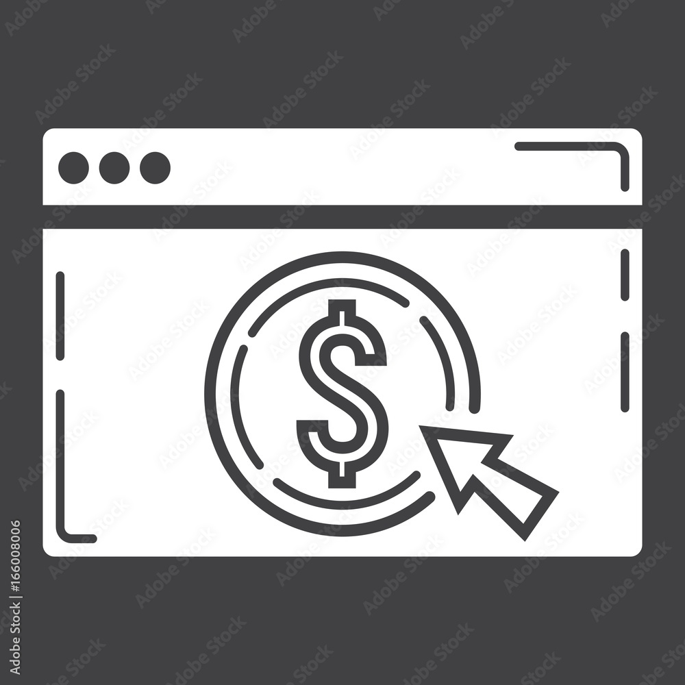 Online banking glyph icon, business and finance, ecommerce sign vector graphics, a solid pattern on a black background, eps 10. Online banking glyph icon, business and finance, ecommerce sign vector graphics, a solid pattern on a black background, eps 10.